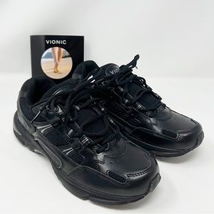 Vionic Classic Walker Shoes - Black - 7.5